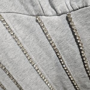 Akira stylish embellished slightly cropped shirt...NWT